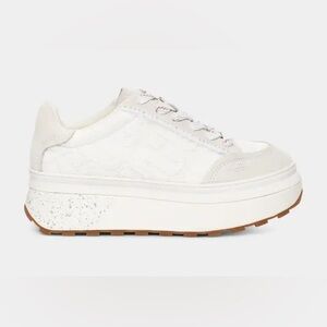Ugg Marin Lace Logo Platform Sneakers White 9